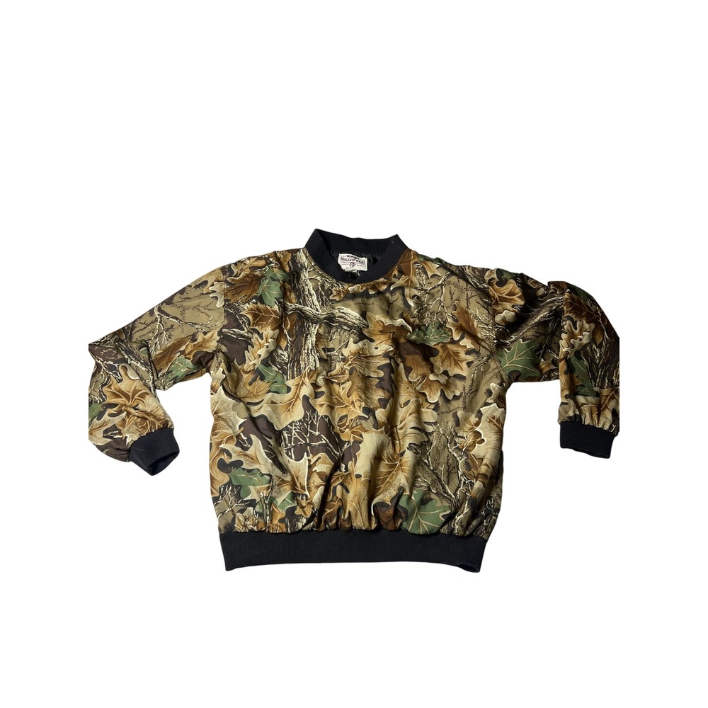 Wrangler Rugged Wear Mens Camo Pullover Long Sleeve Mock Neck Sweatshirt M‎